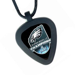 Philadelphia Eagles Super Bowl Pickbandz Real Guitar Pick Unisex Necklace